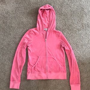 Vintage Juicy Couture Coral Pink Bling Hoodie